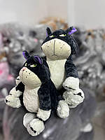 Мягкая плюшевая игрушка Кот Люцифер, плюшевый кот из м/ф Золушка, 65 см