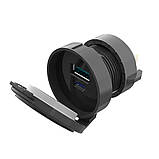 Адаптер з 12-24v на USB зарядка QC 3.0+PD Type-C 20W Вологозахист Ip67 Врізна, фото 4