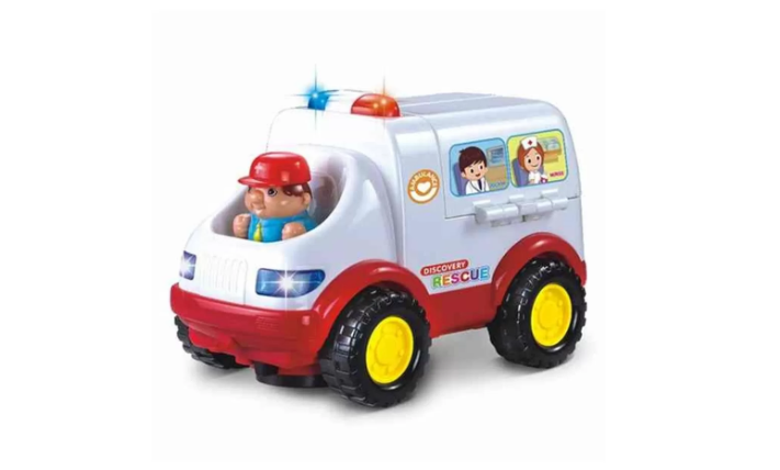 Дитяча машинка "Скороча допомога" 25х12х18 см METR+ Різнобарвний (2000001444221)