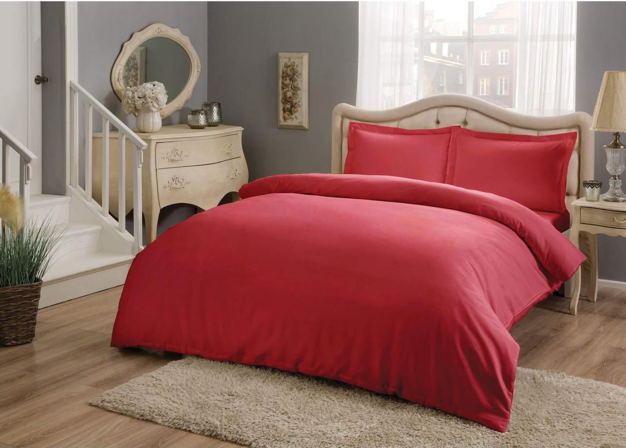 Постельное белье Basic Red Евро Tac CL0123444, фото 1