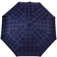 Жіноча складана парасолька механічна (U42659-8) 100 см Happy Rain Синя (2000001301067)