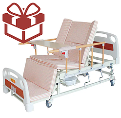 Ліжко з функцією крісла MIRID E05. з туалетом та бічним переворотом. Ліжко для реабілітації хворих