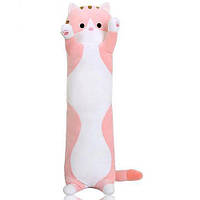 Плюшевый кот-обнимашка Батон, розовый, 70 см [tsi228281-TCI]