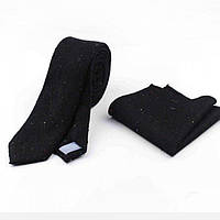 Чоловічий набір (галстук і хустка) 6х146 см Handmade (2000000641980)