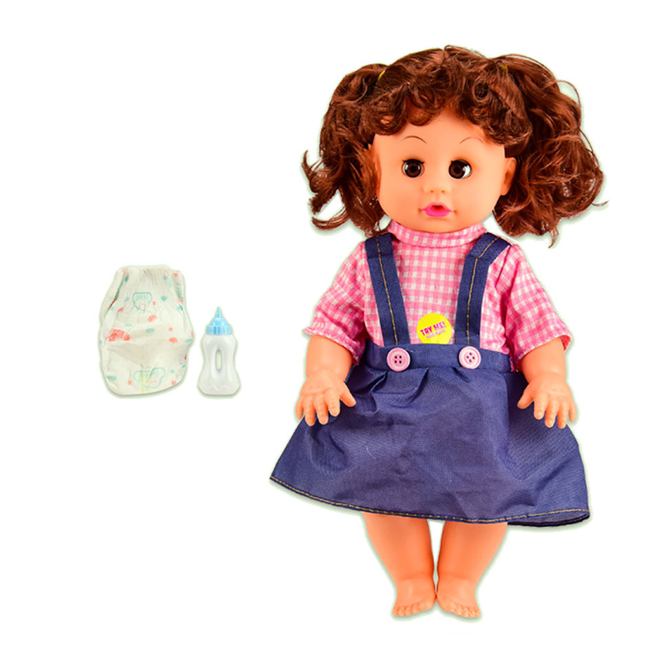Дитяча музична лялька в рюкзаку 20х12х26 см Bambi Рожевий (2000002421221)