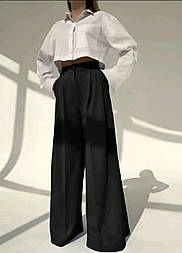 Трендові жіночі  брюки палаццо вільного крою