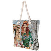 Женская пляжная тканевая сумка (3DETAL1811-2) 42х38х10 см Valiria Fashion Разноцветный (2000001456309)
