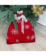 Вязаный мешок для подарков 40х50 см ТМ ПРОВАНС Красный (2000002596189)