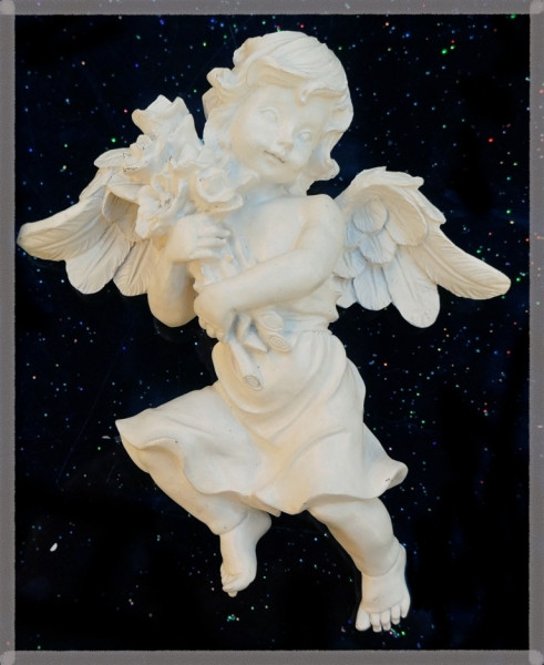 Ангел із букетом настінний