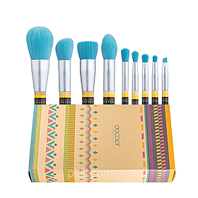 Набір пензлів для макіяжу DBoho Bamboo Brush Set 9 шт DOCOLOR (2000002535195)