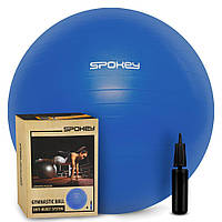 Гімнастичний м'яч для спорту з насосом 55х55 см Spokey Синій (2000002088820)