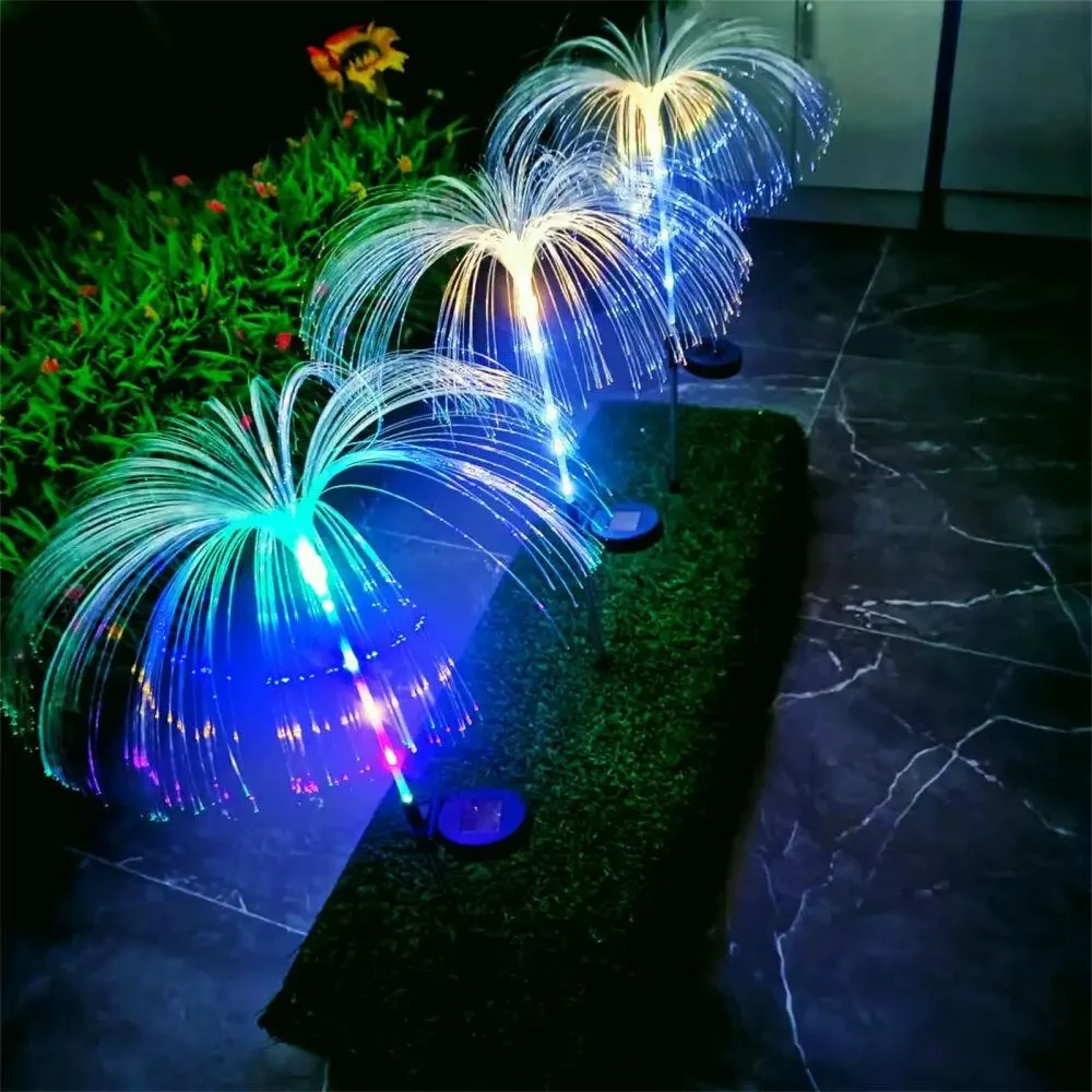 Світлодіодні світильники "Медуза" для саду, від сонячної батареї, 2шт / Садові ліхтарі для прикраси газону
