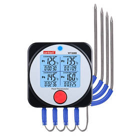 Термометр харчовий електронний 4-канальний Bluetooth -40-300 °C wintact (2000002584889)