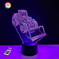 Ночник-светильник 3D "Фронтальный погрущик" 25х13 см 3DTOYSLAMP (2000002618461)