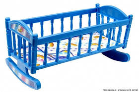 Ліжко для ляльки Барбі 2х40х21 см MToys Синій (2000002421382)