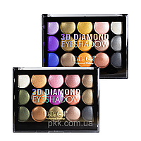 Палетка теней для век Eye 3D Diamond Eyeshadow с металлически м эффектом (2 шт. ассортимент) DoDo girl