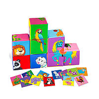 Набір м'яких кубиків "Розумні кубики" 8х32х16 см Macik Різнобарвний (2000002418108)
