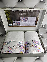 Подарочный набор полотенец для ванной Rozy 50х90 см + 70х140 см Belizza Белый (2000002292937)