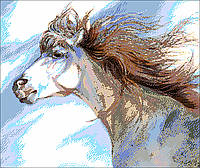 Набор для вышивания бисером Бегущая лошадь 46х39 см Александра Токарева (2000001202340)