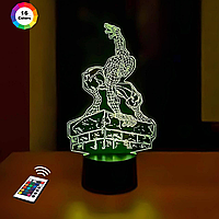 Ночник-светильник 3D "Человек-Паук 3" 24х14 см 3DTOYSLAMP (2000002618812)