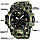 Годинник спортивний SKMEI 1155BCMGN GREEN CAMO | Військовий тактичний годинник | Чоловічі QM-909 армійські водостійкі, фото 2