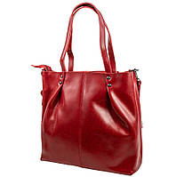 Жіноча повсякденна шкіряна сумка 30х31х12 см Eterno Червоний (2000002072126)