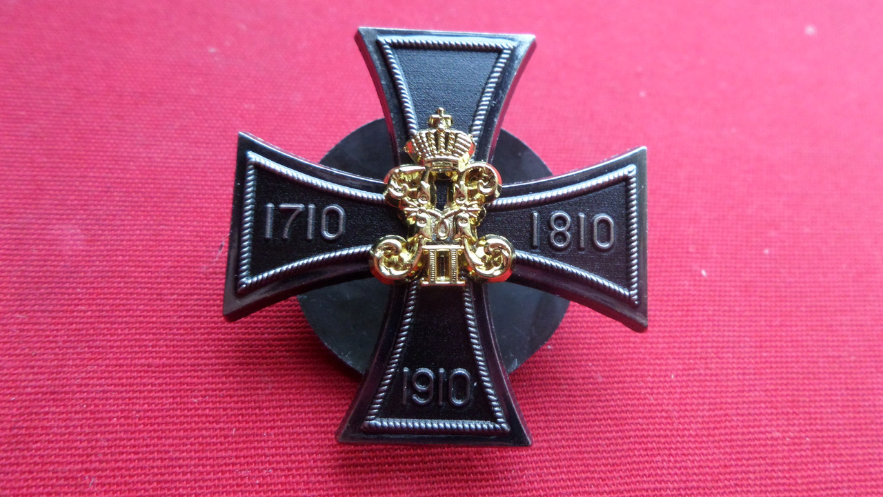 Російська імперія знак 100 річного ювілея Морського гвардійського екіпажу 1910 рік муляж, фото 1