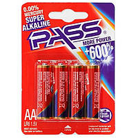 Батарейка "PASS" ALKALINE АА 1,5V (4шт.) арт. C 56888