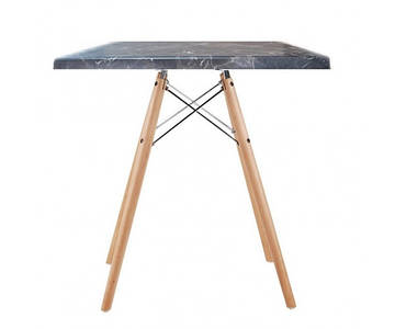 Стіл Тауер Вуд W квадратний 70*70 см чорний