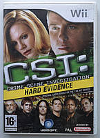 CSI: Crime Scene Investigation Hard Evidence, Б/В, англійська версія - диск Nintendo Wii