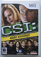 CSI: Crime Scene Investigation Hard Evidence, Б/У, английская версия - диск Nintendo Wii