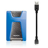 PHD External 2.5'' ADATA USB 3.2 Gen. 1 DashDrive Durable HD650 2TB Blue, фото 2