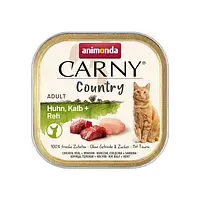 ANIMONDA Carny Country Cat Chicken with Veal and Deer - вологий корм для котів - миска 100г