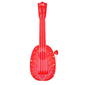 Іграшкова гітара Полуниця 3,5х29,5х10 см Bambi Червоний (2000002427964)