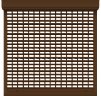 Решетка рулонная Магнита коричневый 2200х2000 РАEG37 кассета