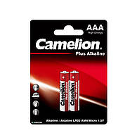 Батарейка CAMELION Plus ALKALINE AAA/LR03 BP2 2 шт (C-11000203)