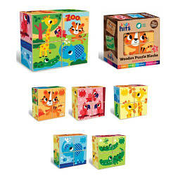 Кубики дерев'яні "Colourful Zoo" (4 шт.)