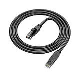 Кабель BOROOFONE BUS01 Category 6 Gigabit network cable(L=1M) Black, фото 2