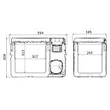 Компресорний автохолодильник Alpicool RT25 (24 літри). До -20℃. Живлення 12, 24, 220 Вольт, фото 7