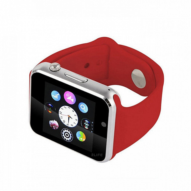 Смарт-годинник Smart Watch A1 розумний електронний зі слотом під sim-карту + карту пам'яті micro-sd. CO-356 Колір: червоний
