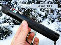 Лазерная указка зелёный лазер Laser 303 green с насадкой,лазер до 10 км