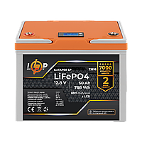 Аккумулятор LP LiFePO4 12,8V - 60 Ah (768Wh) (BMS 80A/40А) пластик LCD