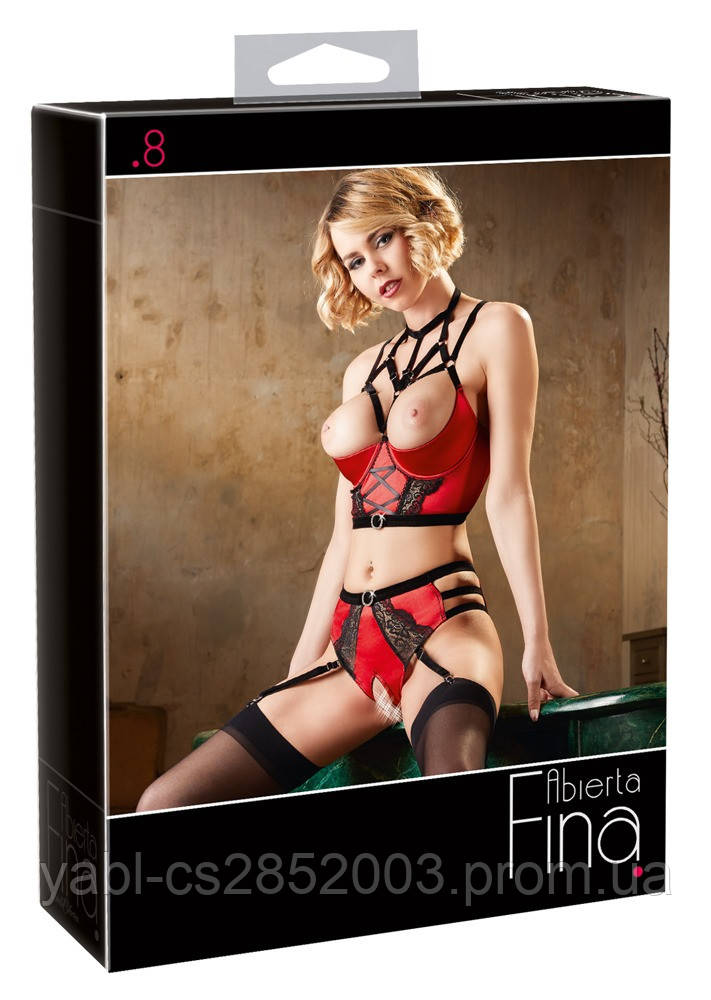 Повідець Leather Leash, Red
