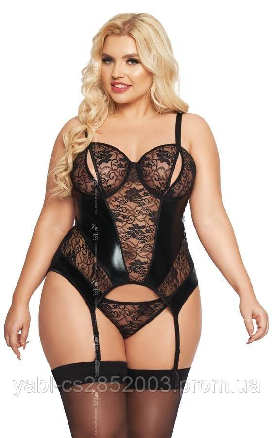 Боді комбінезон з квітковим принтом (без доступу) Maria XL/XXL