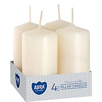 Набор свечей 4шт. цилиндр молочный (SW40/80-011) I'Pro