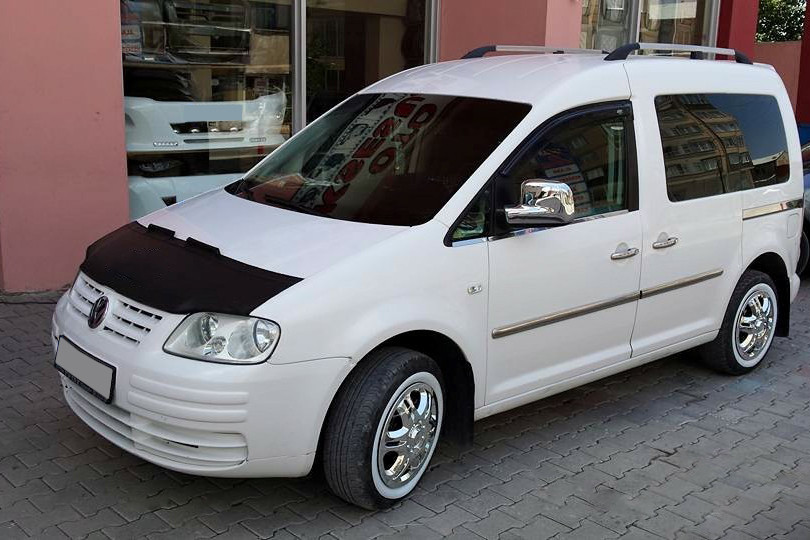 Чехол капота V1 (кожзаменитель) для Volkswagen Caddy 2004-2010 гг - фото 2 - id-p2031442948