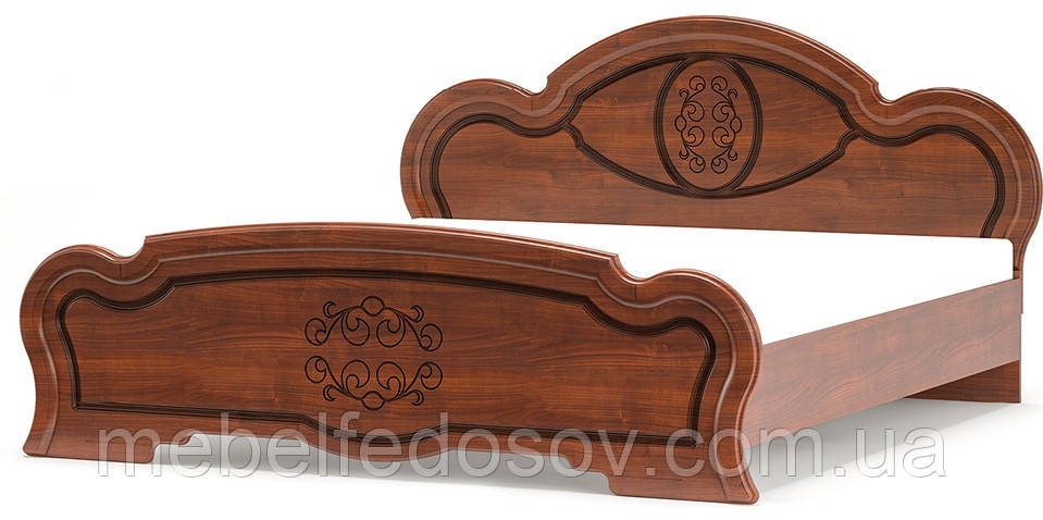 Ліжко 160 Бароко (Мебель-Сервіс) 2065х1750х1050 мм, фото 1