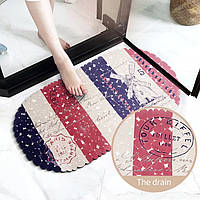 Килимок для ванни та душу на присосках Bathlux гумовий, протиковзний, кольоровий із малюнком силіконовий 4567077