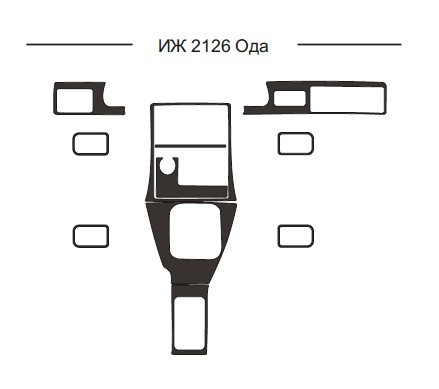 Накладки на панель для ИЖ 2126 - фото 1 - id-p2031443201