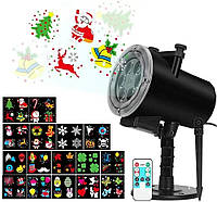 Лазерный проектор DISCO STAR SHOWER WITH REMOTE AND 12 PHOTO 518, с пультом